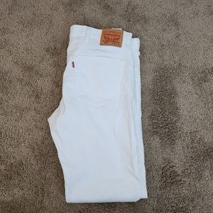White 501 Levi jeans